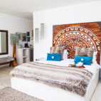 Bedroom at Latitude 15 hotel in Lusaka, Zambia