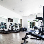Gym at Latitude 15 hotel in Lusaka, Zambia