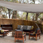 Lounge at Mwamba Bush Camp in South Luangwa National Park, Zambia
