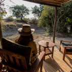 Verandah at Mwamba Bush Camp in South Luangwa National Park, Zambia