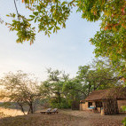 Chalet at Takwela Camp in North Luangwa National Park, Zambia.