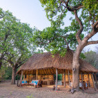 Chalet at Takwela Camp in North Luangwa National Park, Zambia.