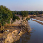 Vehicle safari in North Luangwa National Park, Zambia