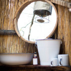 Shower at Ntemwa-Busanga bush camp in Kafue National Park, Zambia