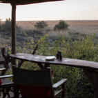 Viewing platform at Ntemwa-Busanga bush camp in Kafue National Park, Zambia