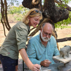 Sculpture workshop with Nick Mackman in Zambia