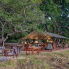 Tent at Luwi Camp in South Luangwa National Park, Zambia