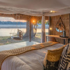 Bedroom at Kakuli Camp in South Luangwa National Park, Zambia