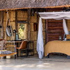 Bedroom at Kakuli Camp in South Luangwa National Park, Zambia
