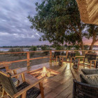 Firepit at Kakuli Camp in South Luangwa National Park, Zambia