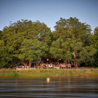 River at Kapamba Bushcamp in South Luangwa National Park, Zambia