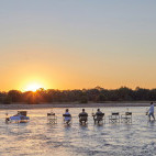 Sundowners at Kapamba Bushcamp in South Luangwa National Park, Zambia