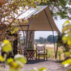 Tent at Luwi Camp in South Luangwa National Park, Zambia