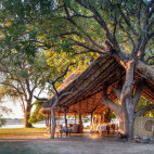 Main area at Tafika Camp in South Luangwa National Park, Zambia.