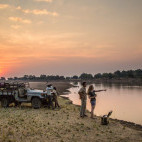 Sundowners at Tafika Camp in South Luangwa National Park, Zambia.