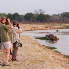 Walking safari in North Luangwa National Park, Zambia.