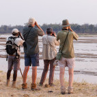 Walking safari in North Luangwa National Park, Zambia.