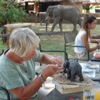 Sculpture workshop with Nick Mackman in Zambia