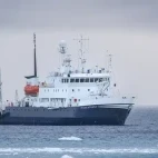 External view of Polar Athena in Antarctica.