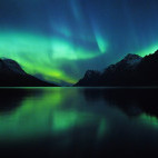 Northern lights in Tromsø, Norway.