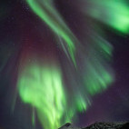 Northern lights in Tromsø, Norway.