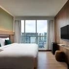 Bedroom at the Luma Hotel, Borneo