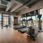 Gym at the Luma Hotel in Borneo