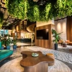 Lobby at the Luma Hotel in Borneo