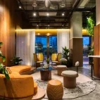 Lobby at the Luma Hotel in Borneo