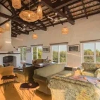 The lounge area at Camp Tigerlily, India.
