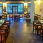 The restaurant at Chitvan Jungle Lodge, India