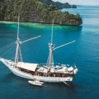 Aerial view of Katharina, in Indonesia