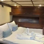 View of cabin 5 on board Katharina, in Indonesia