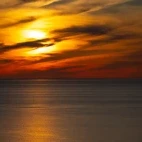 Sunset at Utoro in Shiretoko, Hokkaido, Japan.