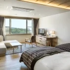 A twin room at Kiki Shiretoko Resort, Japan.