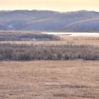 Kushiro Marsh during winter, Hokkaido.