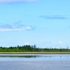 The brackish Lake Furen, Hokkaido, Japan.