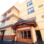 The entrance to Hotel Tsubakino, Japan