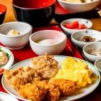 Example of the breakfast buffet at Yuyado Daiichi, Japan