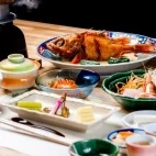 Example of dinner at Yuyado Daiichi, Japan