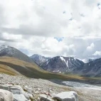 View of the magnificent mountains of Mongolia.