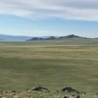 The vast plains of the Margaz Mountains, Mongolia.