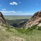View of the Margaz mountains, Mongolia.