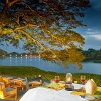 Evening dining at EKHO Safari Tissa, Sri Lanka