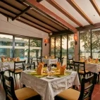 The restaurant at EKHO Safari Tissa, Sri Lanka