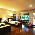 Bedroom at PhuWanalee Resort in Thailand