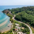 Aerial view of Lang Co Bay, Vietnam