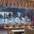 The Thien Hau Pagoda in Ho Chi Minh City, Vietnam.