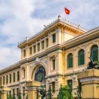 Saigon Central Post Office, in Ho Chi Minh City, Vietnam.