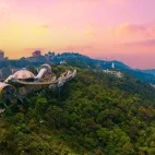 Sunset over the Ba Na Hills, Vietnam